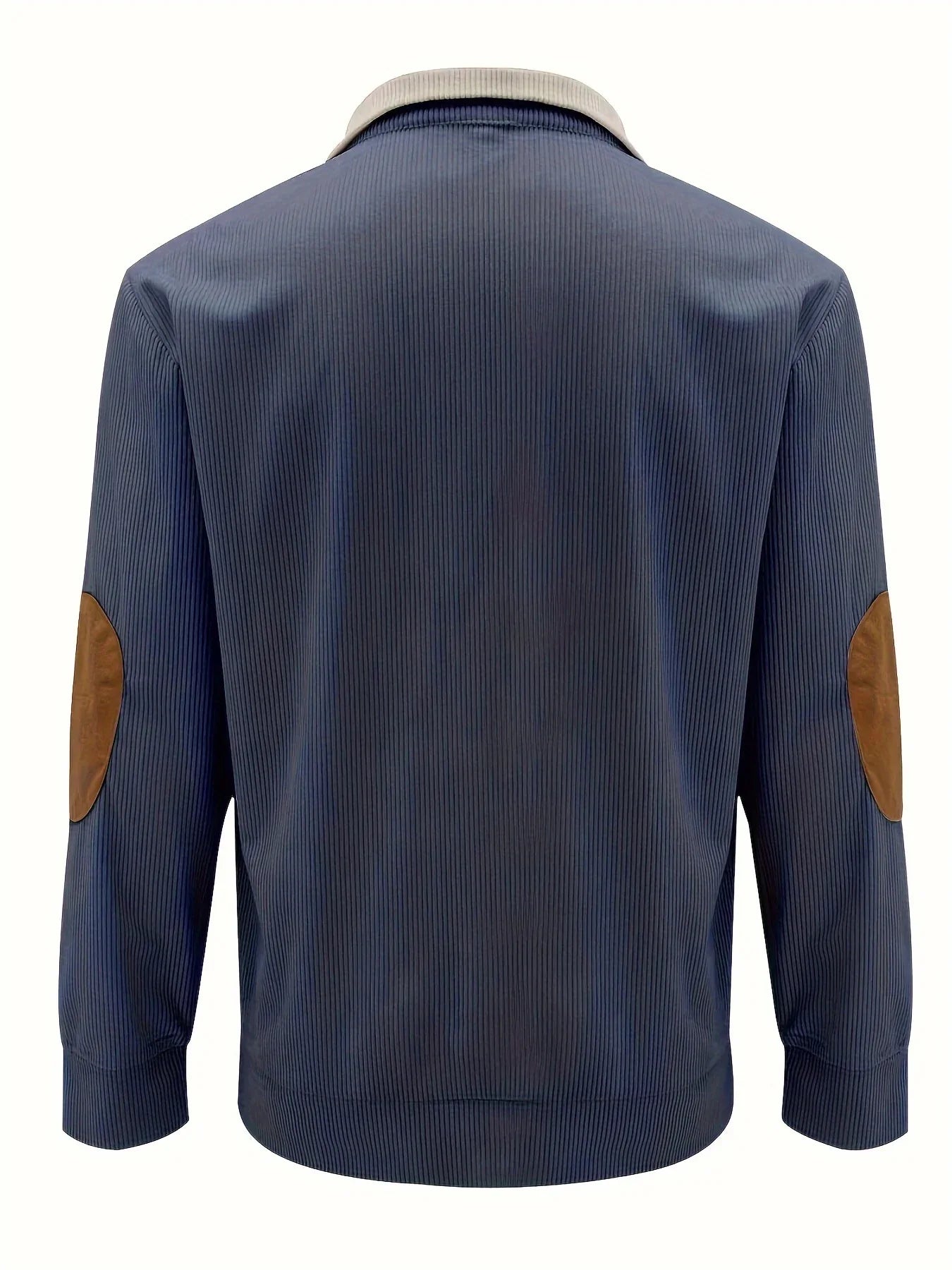 Men's Contrast Color Long Sleeve And Stand Collar Henley Shirt With Patchwork Pieces, Chic And Trendy Tops For Spring And Autumn Outdoors Leisurewear