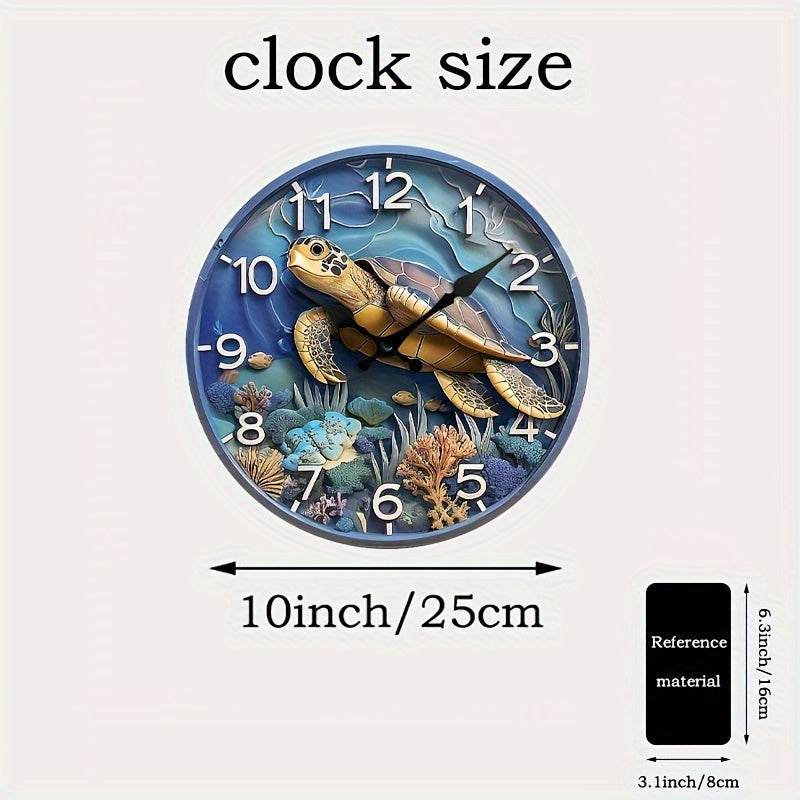 Ocean Turtle Silent Wall Clock - Montero Milan