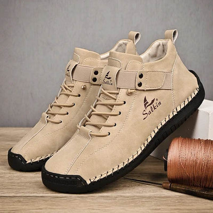 Handmade Split Leather Sneakers - Montero Milan