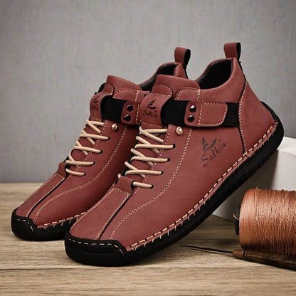 Handmade Split Leather Sneakers - Montero Milan
