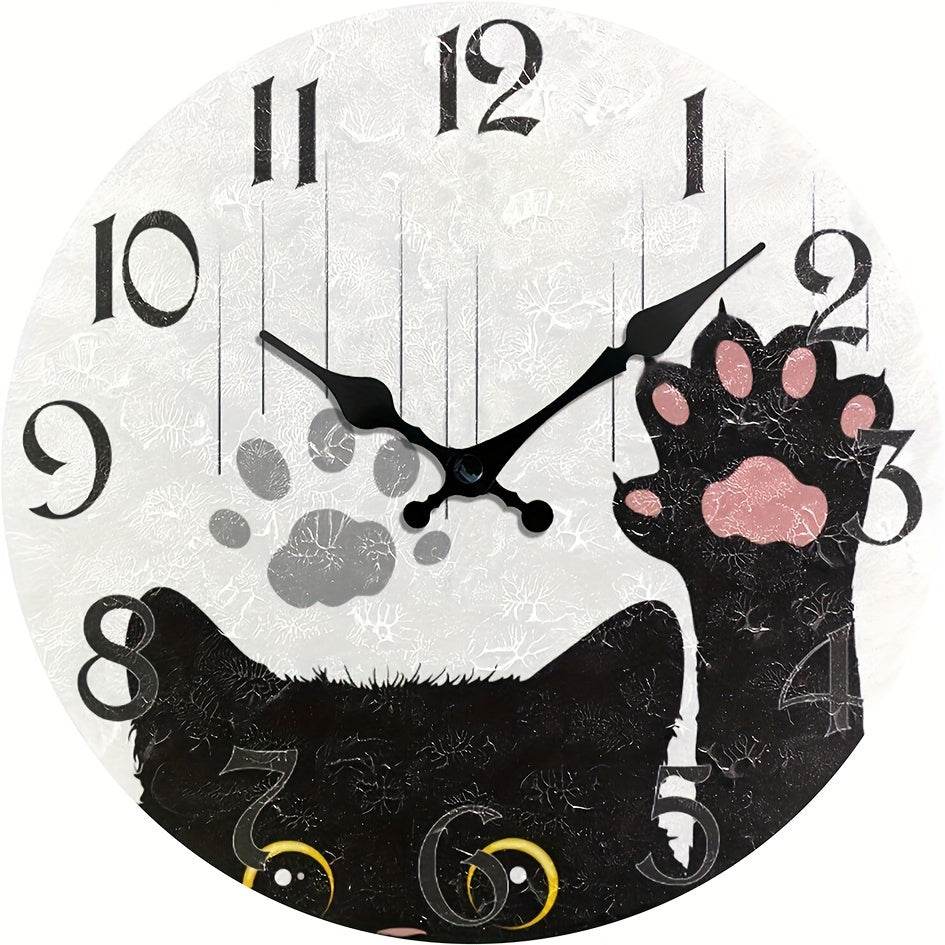Cute Cat Silent Wall Clock - Montero Milan