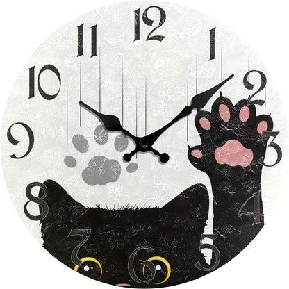 Cute Cat Silent Wall Clock - Montero Milan