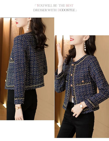 Back view highlighting fit and straight hemline