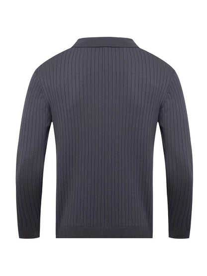 Montero Milan Stretch Knit Polo Sweater - Montero Milan