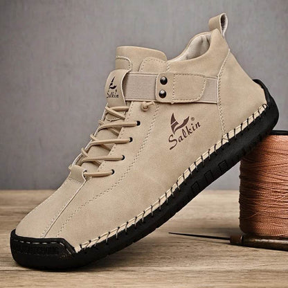 Handmade Split Leather Sneakers - Montero Milan