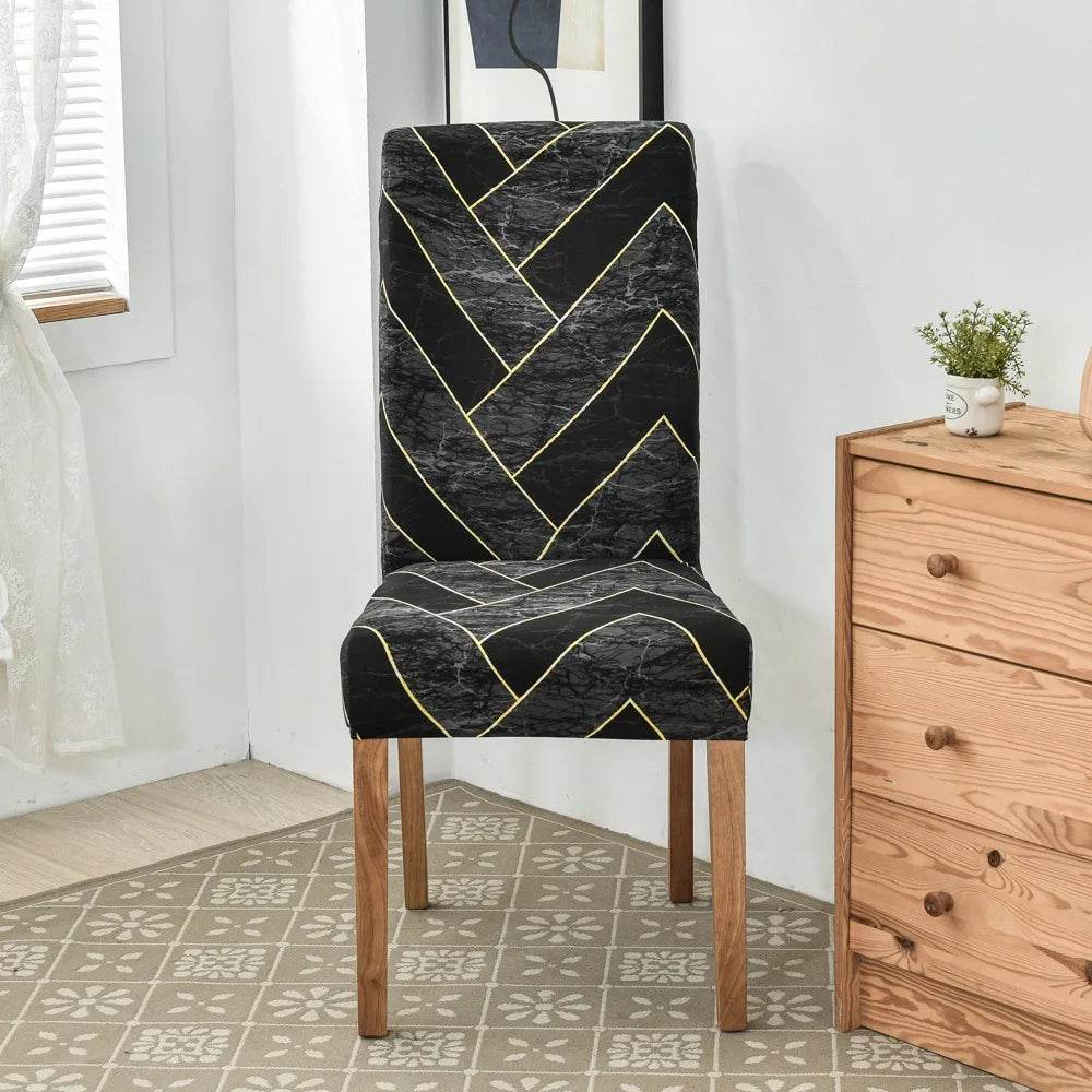 Sovana Home Stretch Chair Covers – Designer Print Edition - Montero Milan