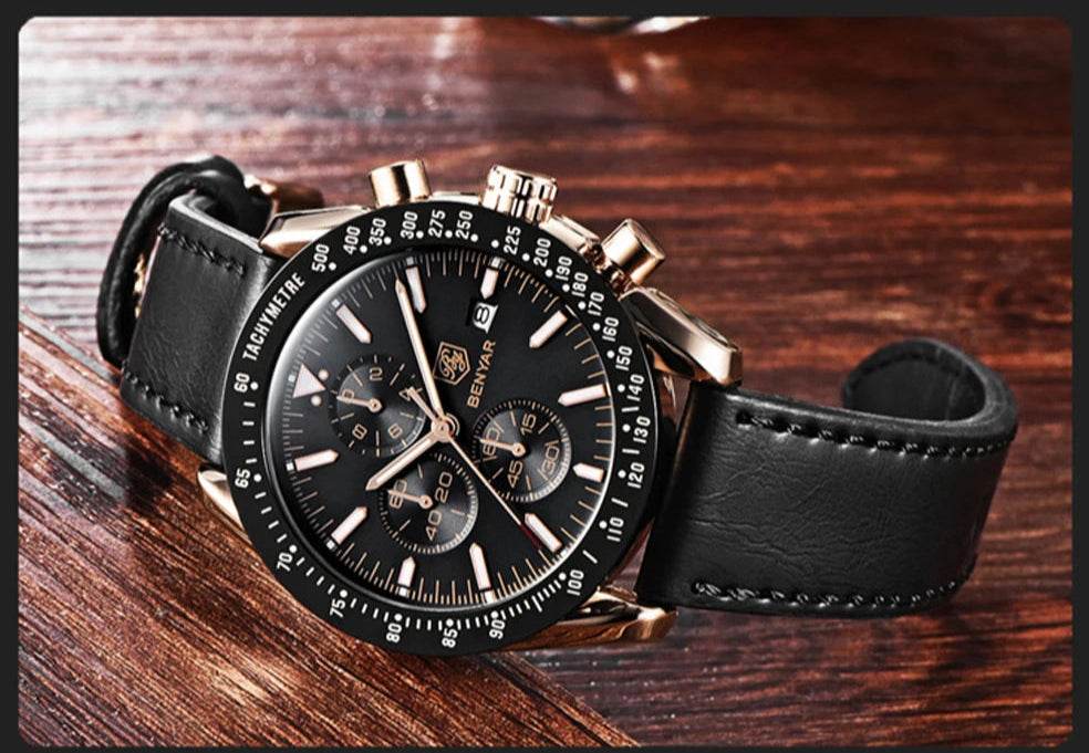 Stravaro ChronoSport Leather Watch - Montero Milan