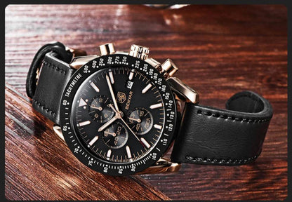 Stravaro ChronoSport Leather Watch - Montero Milan