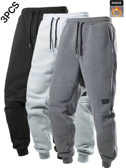 3-Pack Men's Fleece Jogger Sweatpants - Montero Milan