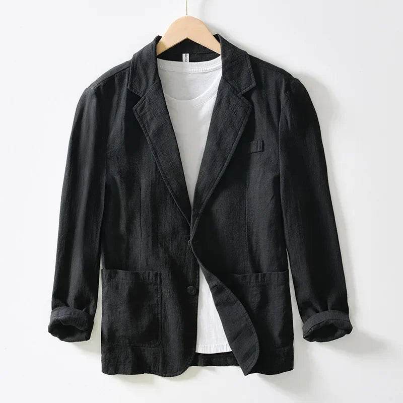 Breevoro™ Men’s Linen Safari Blazer - Montero Milan
