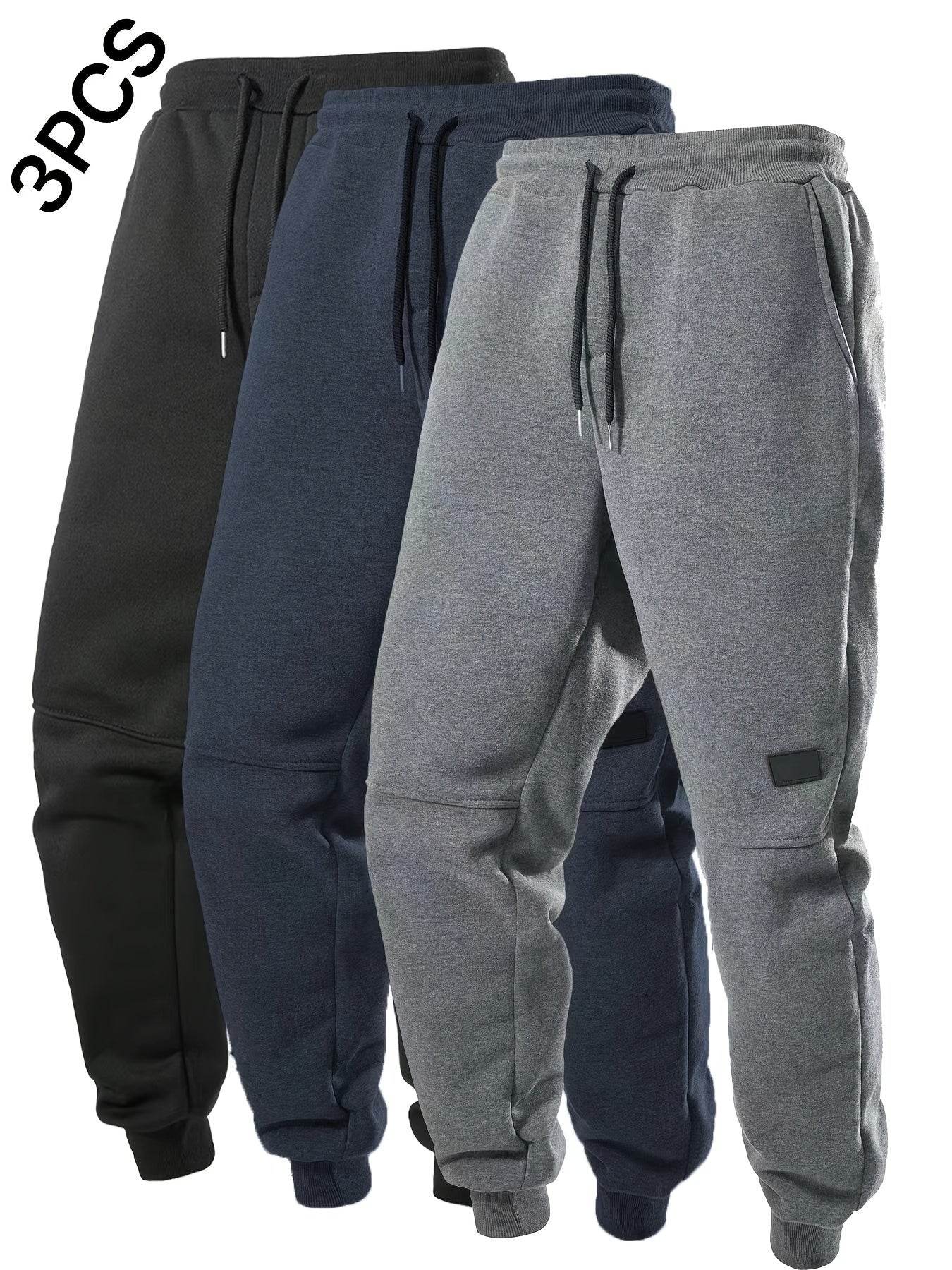 3-Pack Men's Fleece Jogger Sweatpants - Montero Milan