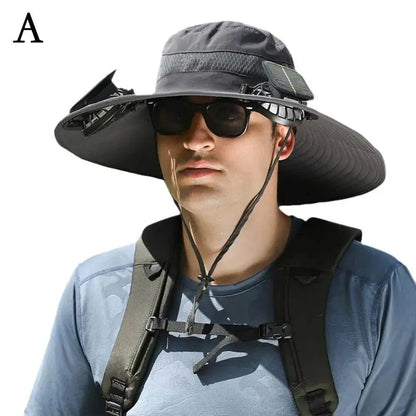Wide Brim Solar Fan Hat - Montero Milan
