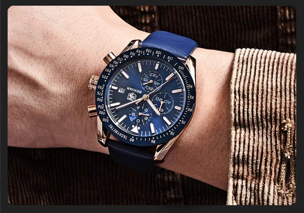 Stravaro ChronoSport Leather Watch - Montero Milan