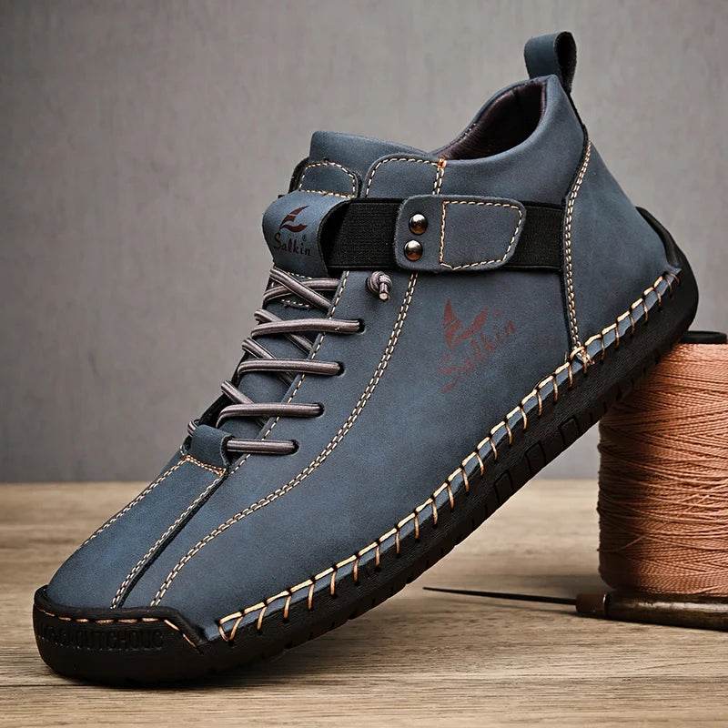 Handmade Split Leather Sneakers - Montero Milan