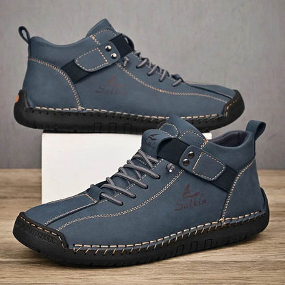 Handmade Split Leather Sneakers - Montero Milan