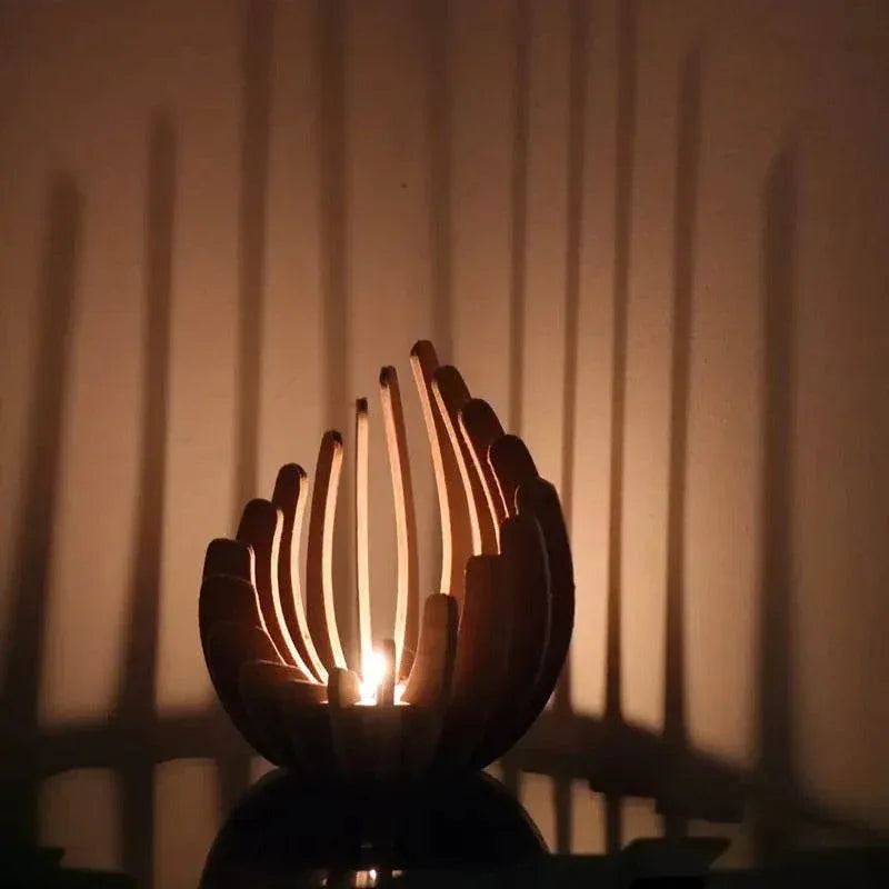 Lunlotus™ Wooden Candle Holder - Montero Milan