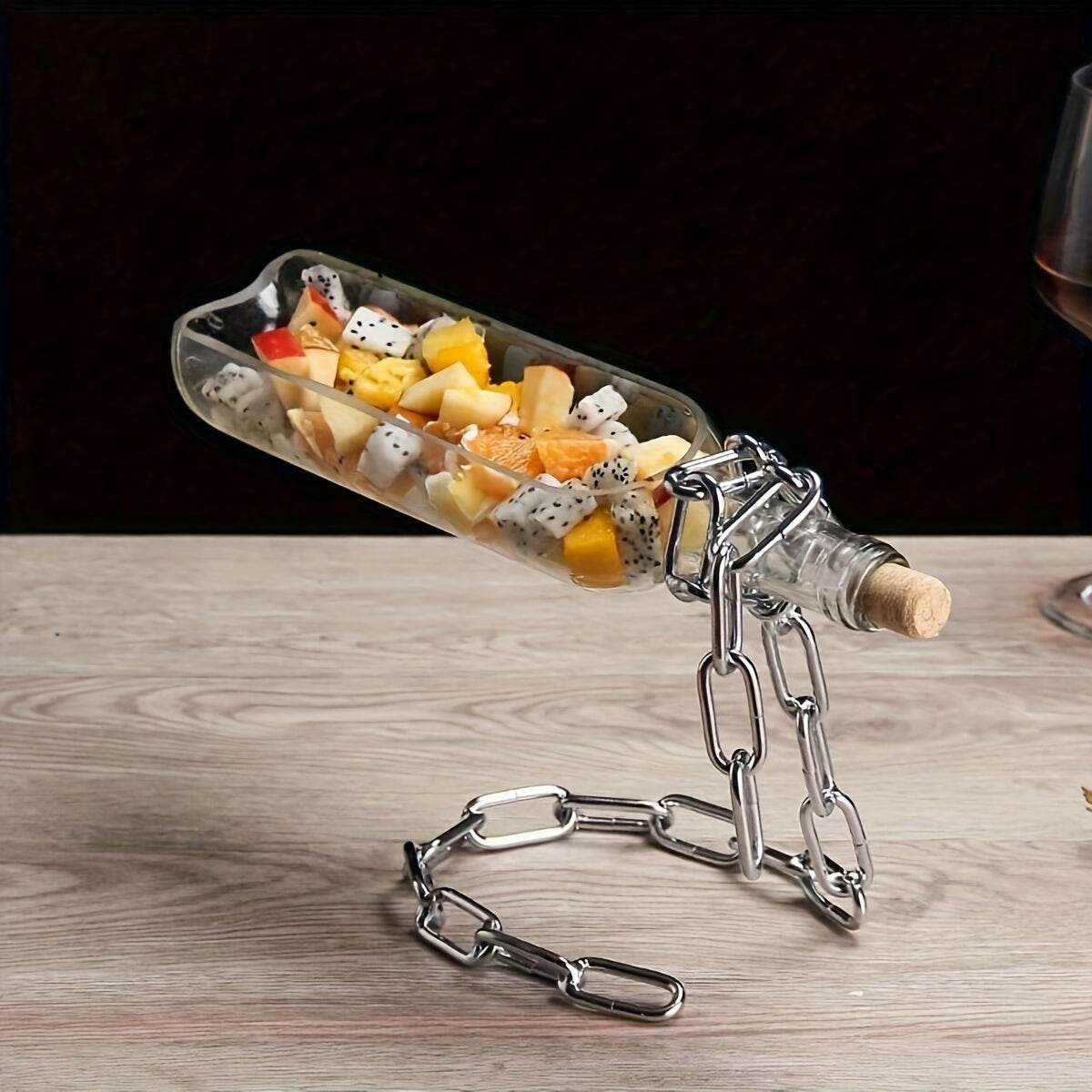 Floating Chain Wine Bottle Holder - Montero Milan