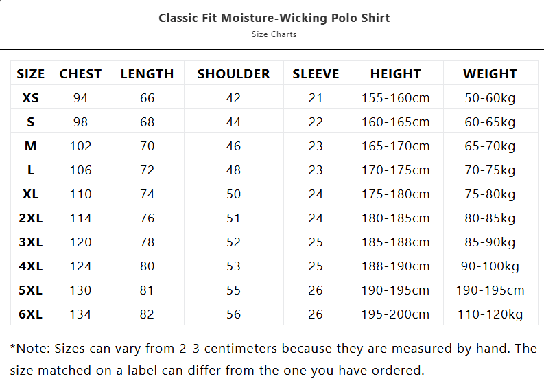 Classic Fit Moisture-Wicking Polo Shirt