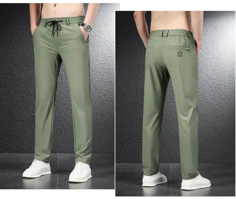 Soft Ice Silk Casual Pants - Montero Milan