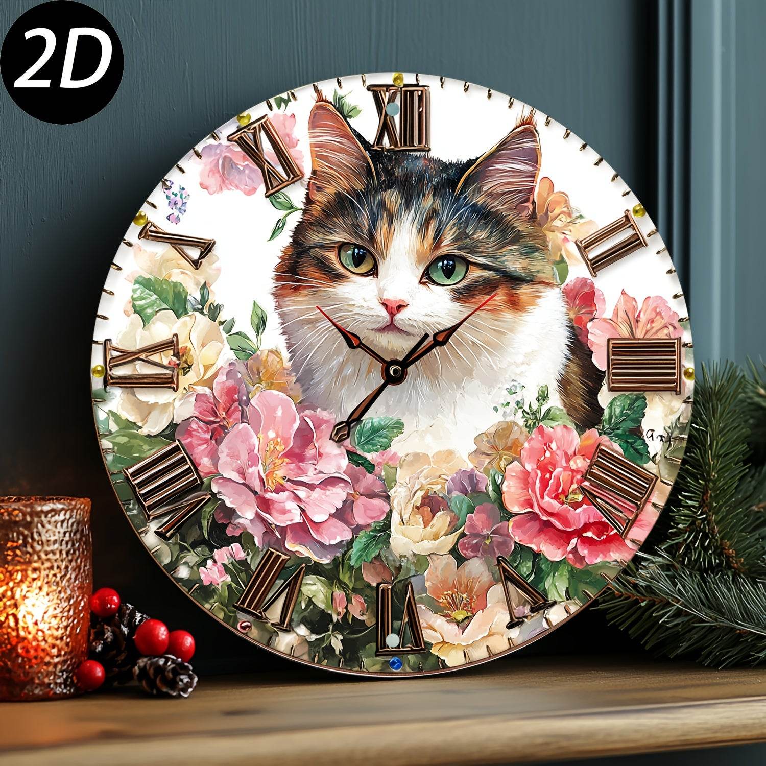 Cute Cat Silent Wall Clock - Montero Milan