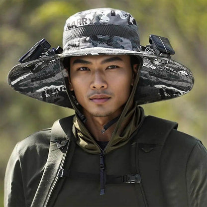 Wide Brim Solar Fan Hat - Montero Milan