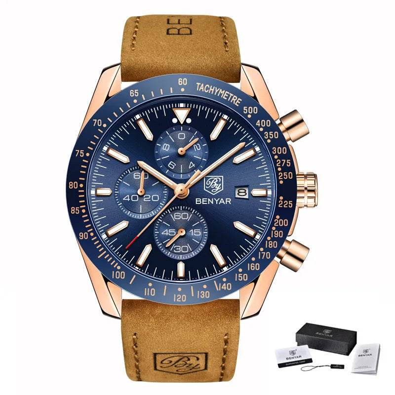 Stravaro ChronoSport Leather Watch - Montero Milan