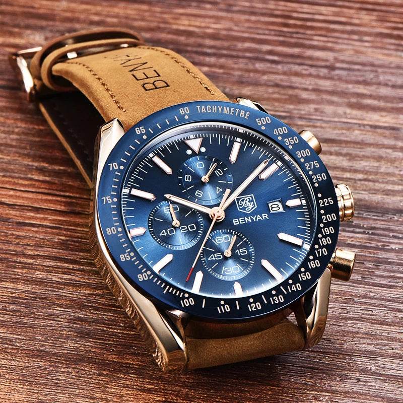 Stravaro ChronoSport Leather Watch - Montero Milan
