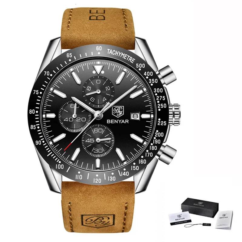 Stravaro ChronoSport Leather Watch - Montero Milan
