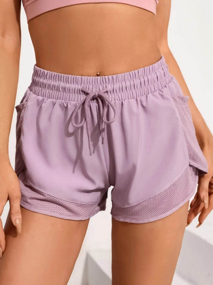 Dual-Layer Mesh Workout Shorts - Montero Milan