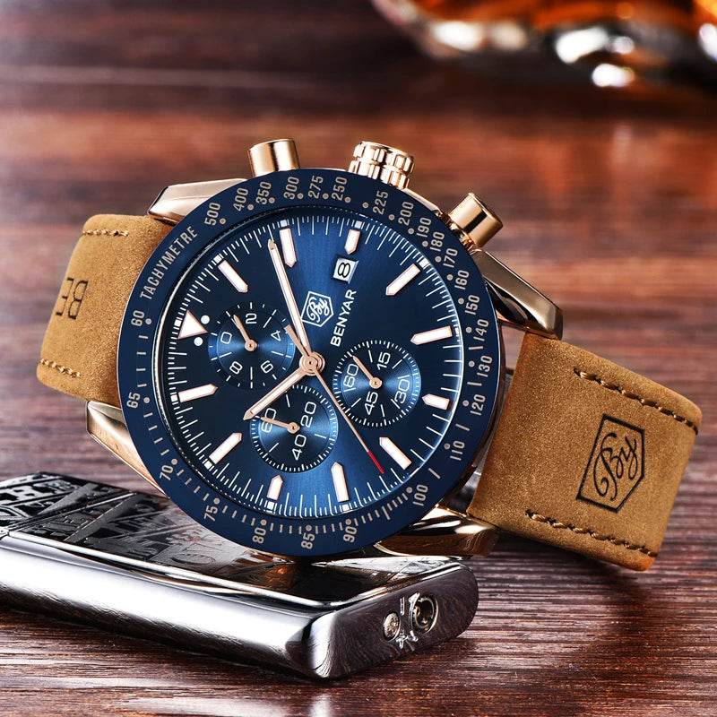 Stravaro ChronoSport Leather Watch - Montero Milan