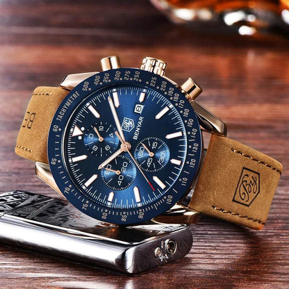 Stravaro ChronoSport Leather Watch - Montero Milan