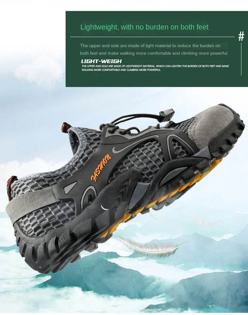 Trail-Grip Breathable Hiking Sneakers - Montero Milan