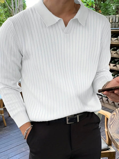 Montero Milan Stretch Knit Polo Sweater - Montero Milan
