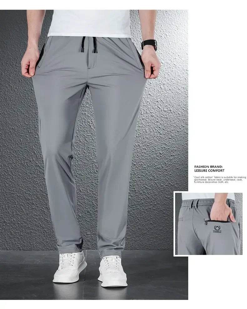 Soft Ice Silk Casual Pants - Montero Milan