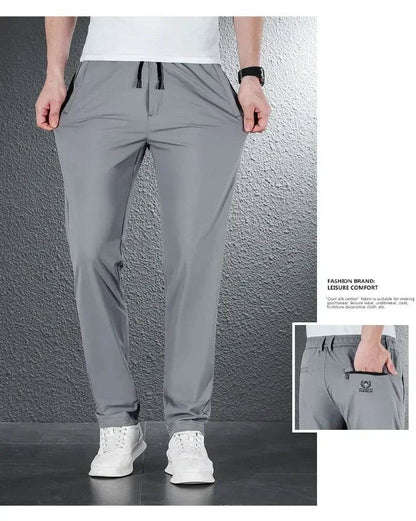 Soft Ice Silk Casual Pants - Montero Milan