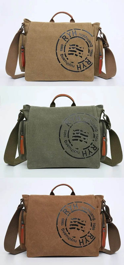Montero Milan Canvas Messenger Bag - Montero Milan