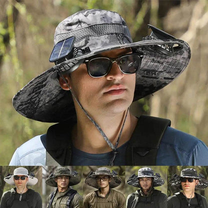 Wide Brim Solar Fan Hat - Montero Milan