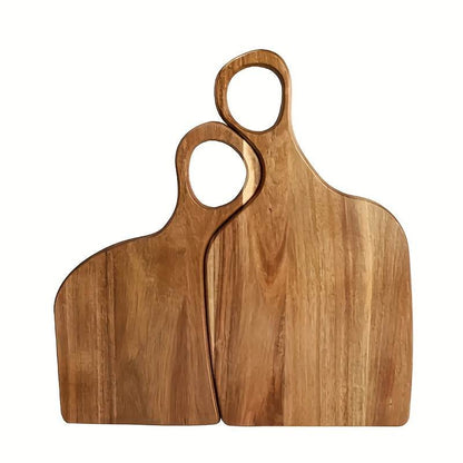 2 Pcs Walnut Cutting Board Set with Handles - Montero Milan