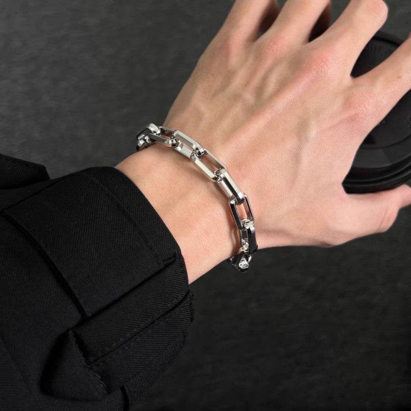 Titanium Steel Chain-Link Bracelet - Montero Milan