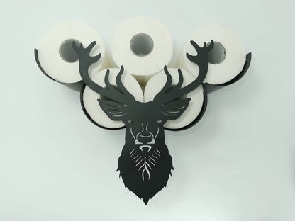 Deer Head Toilet Paper Holder Rack - Montero Milan