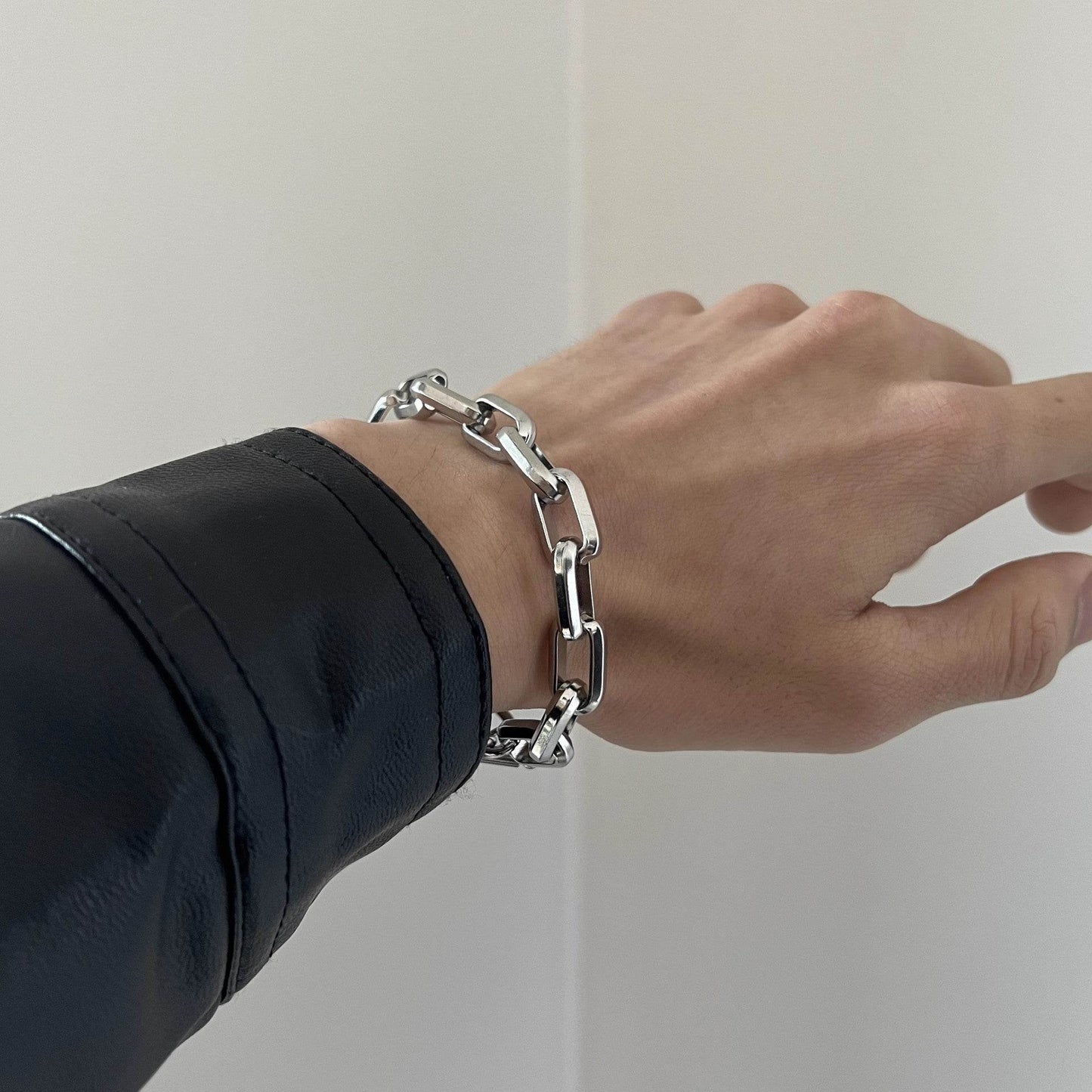 Titanium Steel Chain-Link Bracelet - Montero Milan