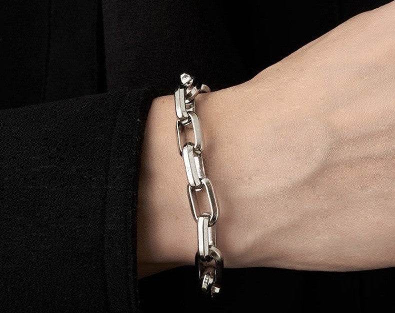 Titanium Steel Chain-Link Bracelet - Montero Milan