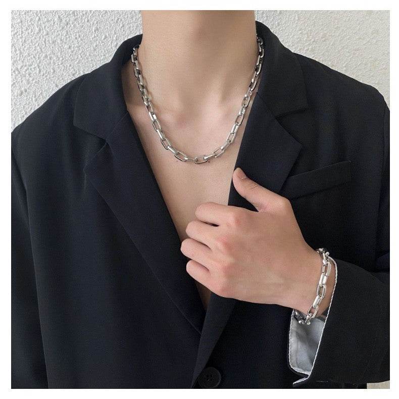 Titanium Steel Chain-Link Bracelet - Montero Milan