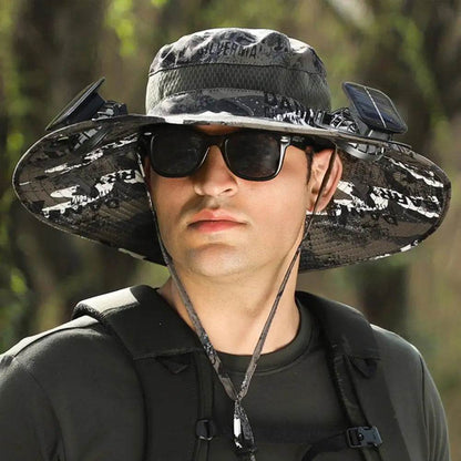 Wide Brim Solar Fan Hat - Montero Milan