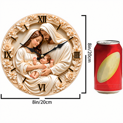 Holy Family Nativity Wall Clock
