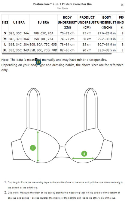 PostureEase™ 2-in-1 Posture Corrector Bra
