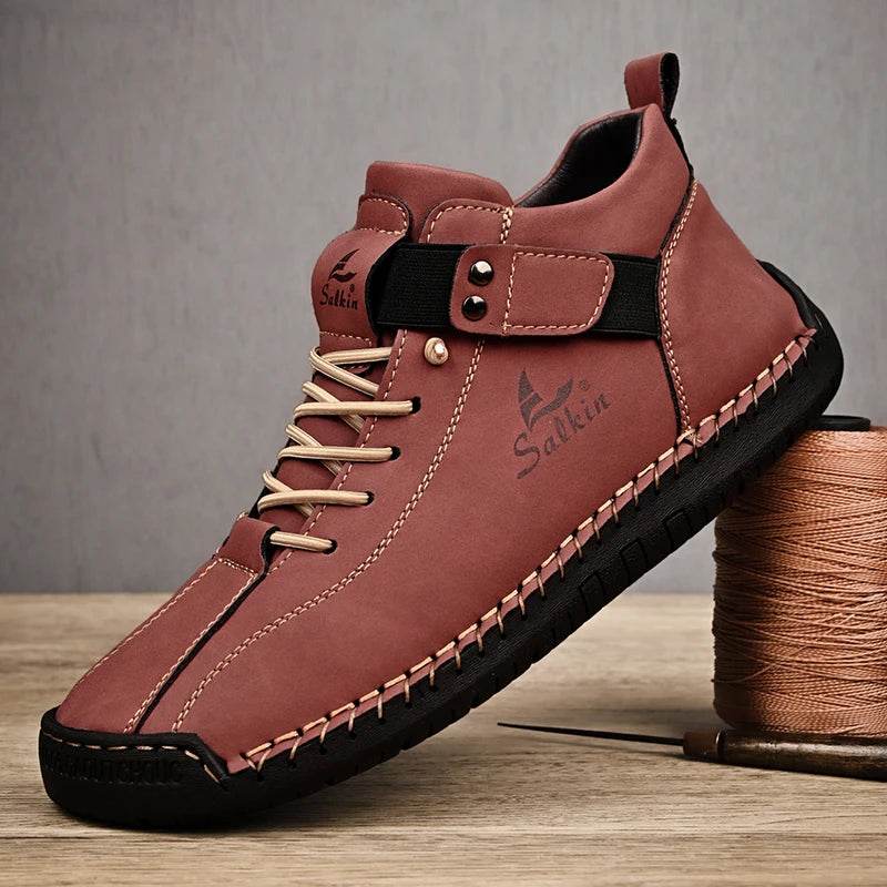 Handmade Split Leather Sneakers - Montero Milan