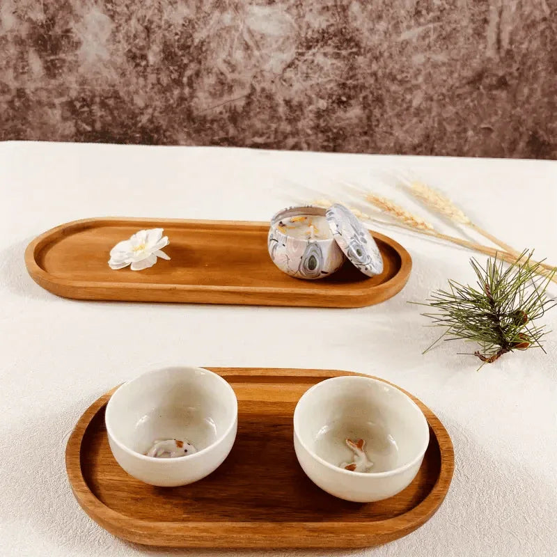 Mokura™ Solid Wood Oval Tray - Montero Milan