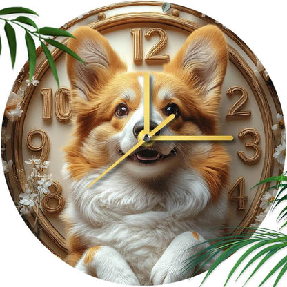 Corgi Silent Wall Clock - Montero Milan