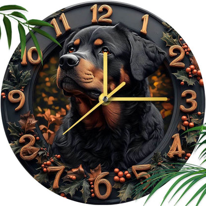 Rottweiler Silent Wall Clock - Montero Milan
